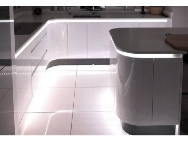 Waterproof LED Strip lighting below kitchen worktops
